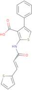 4-Phenyl-2-[(2E)-3-(thiophen-2-yl)prop-2-enamido]thiophene-3-carboxylic acid
