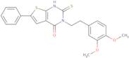 3-[2-(3,4-Dimethoxyphenyl)ethyl]-2-mercapto-6-phenylthieno[2,3-d]pyrimidin-4(3H)-one