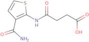 3-[(3-Carbamoylthiophen-2-yl)carbamoyl]propanoic acid