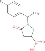 1-[1-(4-Fluorophenyl)ethyl]-5-oxopyrrolidine-3-carboxylic acid