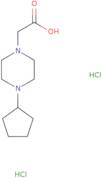 (4-Cyclopentylpiperazin-1-yl)acetic acid dihydrochloride
