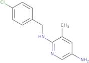 N2-[(4-Chlorophenyl)methyl]-3-methylpyridine-2,5-diamine