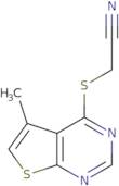 2-((5-Methylthieno[2,3-d]pyrimidin-4-yl)thio)acetonitrile