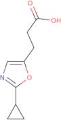 3-(2-Cyclopropyl-1,3-oxazol-5-yl)propanoic acid