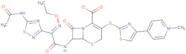 (6R,7R)-7-((E)-2-(5-Acetamido-1,2,4-thiadiazol-3-yl)-2-(ethoxyimino)acetamido)-3-((4-(1-methylpyri…