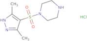 1-((3,5-Dimethyl-1H-pyrazol-4-yl)sulfonyl)piperazine hydrochloride