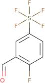 2-Fluoro-5-(pentafluorosulfur)benzaldehyde