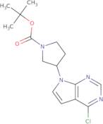 tert-Butyl 3-(4-chloro-7H-pyrrolo[2,3-d]pyrimidin-7-yl)pyrrolidine-1-carboxylate