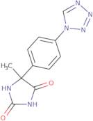 5-Methyl-5-[4-(1H-1,2,3,4-tetrazol-1-yl)phenyl]imidazolidine-2,4-dione