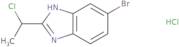 5-Bromo-2-(1-chloroethyl)-1H-1,3-benzodiazole hydrochloride