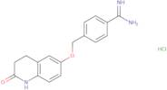 4-{[(2-Oxo-1,2,3,4-tetrahydroquinolin-6-yl)oxy]methyl}benzene-1-carboximidamide hydrochloride