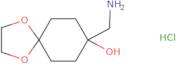8-(aminomethyl)-1,4-dioxaspiro[4.5]decan-8-ol hydrochloride