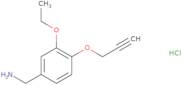 [3-Ethoxy-4-(prop-2-yn-1-yloxy)phenyl]methanamine hydrochloride