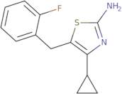 4-Cyclopropyl-5-[(2-fluorophenyl)methyl]-1,3-thiazol-2-amine