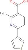 2-Methyl-6-(thiophen-3-yl)pyridine-3-carboxylic acid