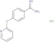 4-(Pyridin-2-ylsulfanyl)benzene-1-carboximidamide hydrochloride