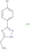 [3-(4-Bromophenyl)-1H-1,2,4-triazol-5-yl]methanamine hydrochloride