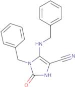 1-Benzyl-5-(benzylamino)-2-oxo-2,3-dihydro-1H-imidazole-4-carbonitrile