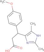 3-(2,5-Dimethyl-1H-imidazol-4-yl)-3-(4-methoxyphenyl)propanoic acid