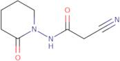 2-Cyano-N-(2-oxopiperidin-1-yl)acetamide