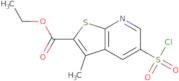 Ethyl 5-(chlorosulfonyl)-3-methylthieno[2,3-b]pyridine-2-carboxylate