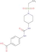 4-({[1-(Ethanesulfonyl)piperidin-4-yl]carbamoyl}amino)benzoic acid