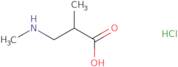 2-Methyl-3-(methylamino)propanoic acid hydrochloride