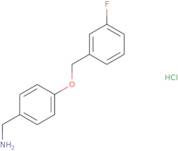 {4-[(3-Fluorophenyl)methoxy]phenyl}methanamine hydrochloride