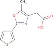 2-[5-Methyl-2-(thiophen-3-yl)-1,3-oxazol-4-yl]acetic acid