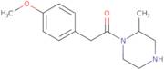 2-(4-Methoxyphenyl)-1-(2-methylpiperazin-1-yl)ethan-1-one