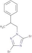 3,5-Dibromo-1-(2-phenylpropyl)-1H-1,2,4-triazole