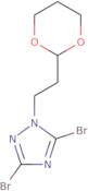 3,5-Dibromo-1-[2-(1,3-dioxan-2-yl)ethyl]-1H-1,2,4-triazole