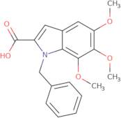 1-Benzyl-5,6,7-trimethoxy-1H-indole-2-carboxylic acid