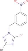 3,5-Dibromo-1-[(3-nitrophenyl)methyl]-1H-1,2,4-triazole