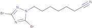 7-(Dibromo-1H-1,2,4-triazol-1-yl)heptanenitrile