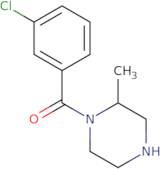 1-(3-Chlorobenzoyl)-2-methylpiperazine