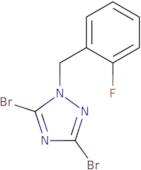 3,5-Dibromo-1-(2-fluorobenzyl)-1H-1,2,4-triazole