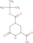 (2S)-4-[(tert-Butoxy)carbonyl]-6-oxopiperazine-2-carboxylic acid