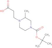 3-[(2S)-4-[(tert-Butoxy)carbonyl]-2-methylpiperazin-1-yl]propanoic acid