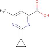 2-Cyclopropyl-6-methylpyrimidine-4-carboxylic acid