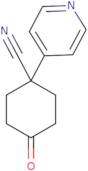 4-Oxo-1-(pyridin-4-yl)cyclohexane-1-carbonitrile