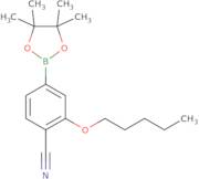 2-Pentyloxy-4-(4,4,5,5-tetramethyl-1,3,2-dioxaborolan-2-yl)benzonitrile