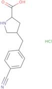 (2S,4R)-4-(4-Cyanobenzyl)pyrrolidine-2-carboxylic acid hydrochloride