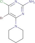 5-Bromo-4-chloro-6-(piperidin-1-yl)pyrimidin-2-amine