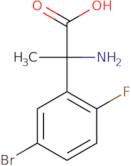 2-Amino-2-(5-bromo-2-fluorophenyl)propanoic acid