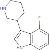 4-Fluoro-3-(piperidin-3-yl)-1H-indole