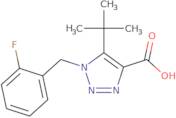 5-tert-Butyl-1-[(2-fluorophenyl)methyl]-1H-1,2,3-triazole-4-carboxylic acid