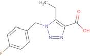 5-Ethyl-1-[(4-fluorophenyl)methyl]-1H-1,2,3-triazole-4-carboxylic acid