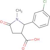 2-(3-Chlorophenyl)-1-methyl-5-oxopyrrolidine-3-carboxylic acid