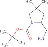 tert-Butyl 2-(aminomethyl)-4,4-dimethylpyrrolidine-1-carboxylate